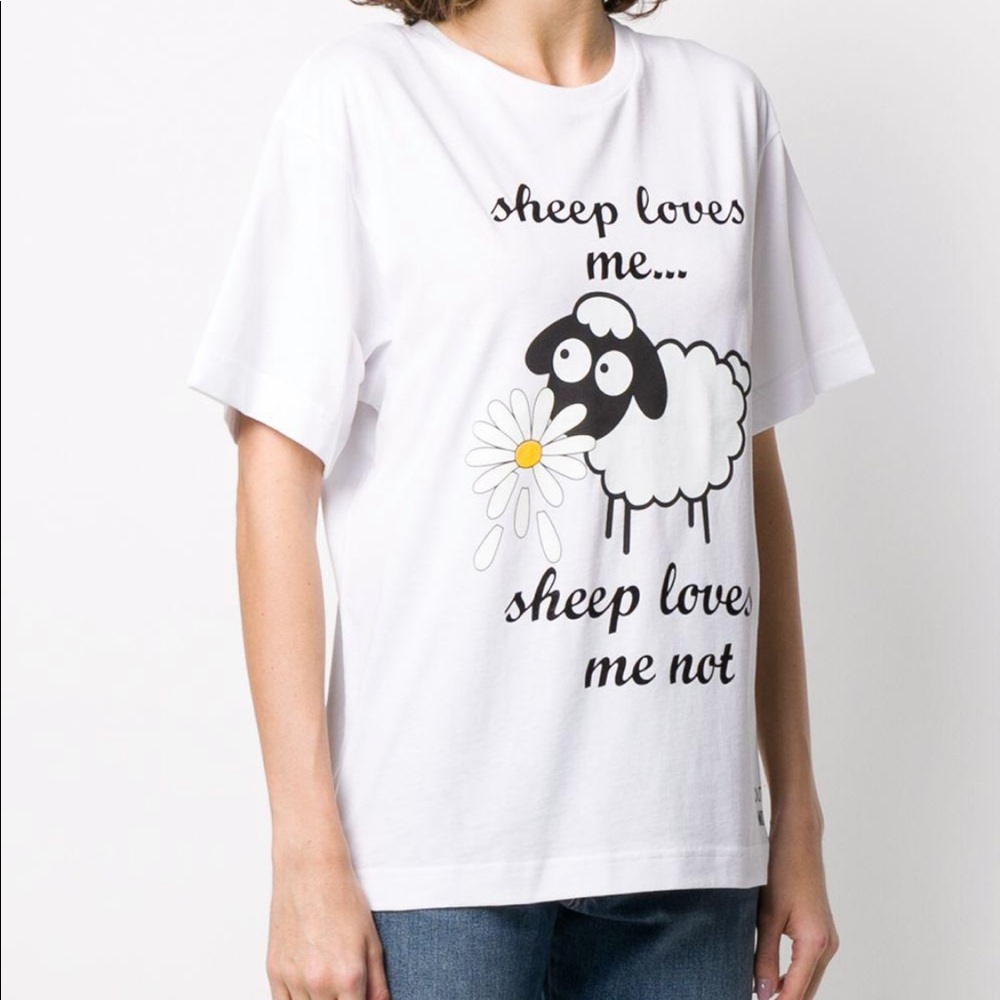 Boutique MOSCHINO White Sheep T-Shirt